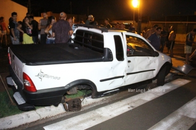 foto de Motociclista sofre traumatismo craniano após grave acidente em Sarandi