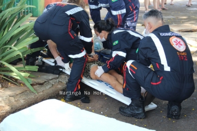 foto de Mulher sobrevive após levar 10 facadas em Maringá