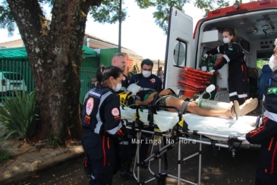 foto de Mulher sobrevive após levar 10 facadas em Maringá