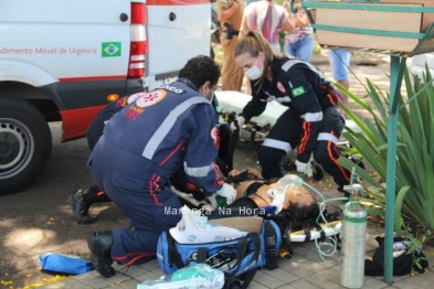 foto de Mulher sobrevive após levar 10 facadas em Maringá