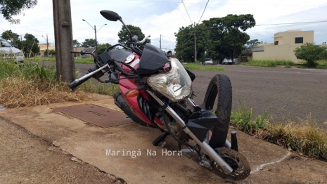 foto de Acidente entre moto e van, deixou irmãos gravemente feridos em Maringá