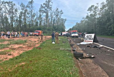 foto de Colisão frontal mata um casal e deixou outras pessoas gravemente feridas na BR-376