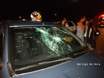 foto de Entregador de lanches é arremessado 30m após grave acidente com carro em Paiçandu