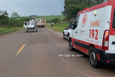 foto de Acidente na região deixou um motorista de 63 anos gravemente ferido