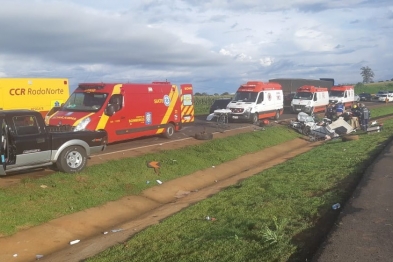 foto de Maringaense morre após acidente entre carro e caminhonete na BR-376