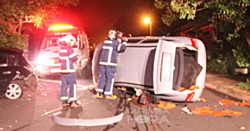 Motorista sofre ferimentos graves ao ser ejetado de veículo em Maringá