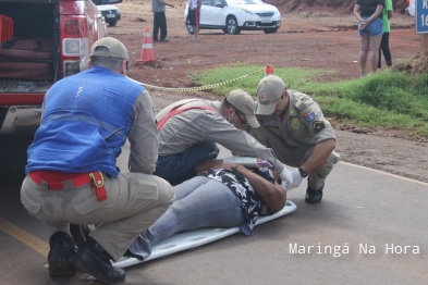 foto de Colisão frontal deixa seis pessoas feridas na PR-323