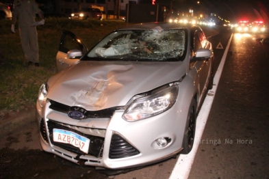 foto de Colisão traseira deixa motociclista gravemente ferido na rodovia BR-376 em Sarandi