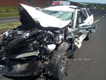 foto de Jovem morre em colisão frontal entre  kombi e picape na rodovia BR-376 em Marialva