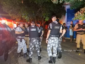 foto de Durante briga, homem tem pescoço cortado com garrafa em Maringá