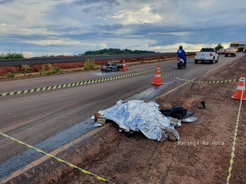 foto de Colisão frontal mata motociclista na PR-323 entre Paiçandu e Água Boa