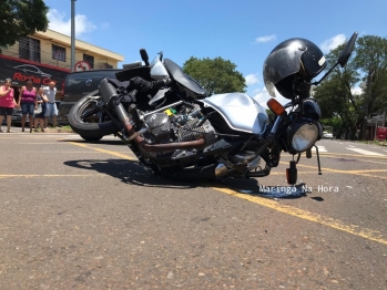 foto de Motociclista fica gravemente ferido após colisão com carro em Maringá