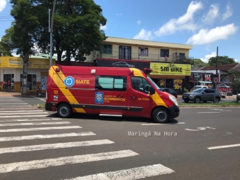 foto de Motociclista fica gravemente ferido após colisão com carro em Maringá