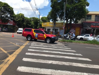 foto de Vídeo mostra acidente grave entre carro e moto em Maringá