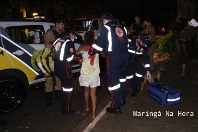 foto de Homem é agredido violentamente por populares após esfaquear ex-companheira no pescoço em Maringá