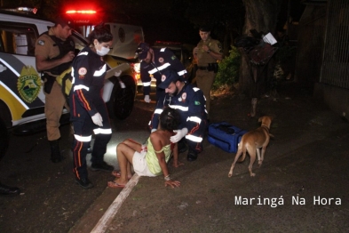 foto de Homem é agredido violentamente por populares após esfaquear ex-companheira no pescoço em Maringá