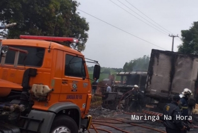 foto de Motorista morreu carbonizado em acidente registrado próximo ao município de São Pedro do Ivaí