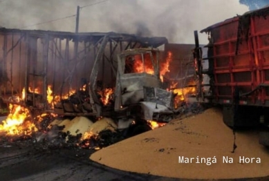 foto de Motorista morreu carbonizado em acidente registrado próximo ao município de São Pedro do Ivaí