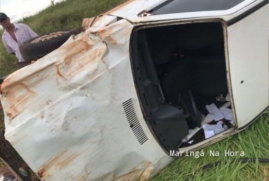 foto de Motorista morre ao ser ejetado de carro durante capotamento na região de Maringá