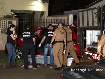 foto de Homem é morto e mulher é socorrida em estado grave após serem baleados dentro de carro em Maringá