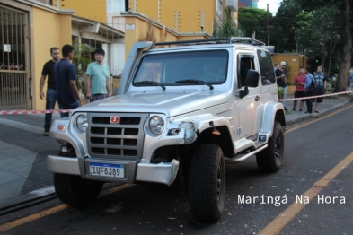 foto de Motociclista é socorrido em estado grave após bater de frente contra Jeep em Maringá