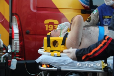 foto de Motociclista é socorrido em estado grave após bater de frente contra Jeep em Maringá