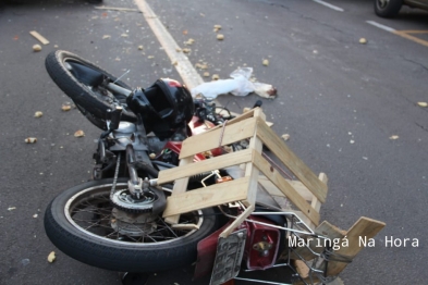 foto de Motociclista é socorrido em estado grave após bater de frente contra Jeep em Maringá