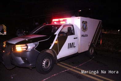 foto de Acidente entre ônibus e carro deixa 4 mortos na PR-317 entre as cidades de Maringá e Iguaraçu