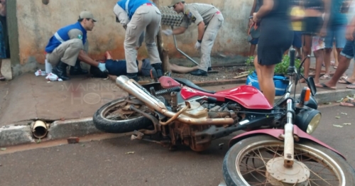 Jovem de 22 anos sofre parada cardiorrespiratória após bater moto em Paiçandu