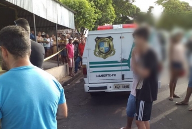 foto de Jovem é morto a tiros na frente de bar em Cianorte