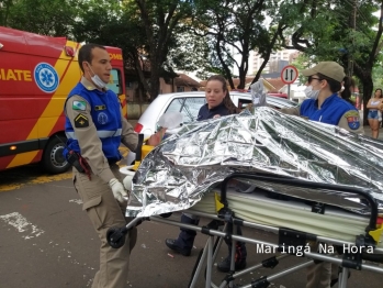 foto de Motorista cruza preferencial e atinge motociclista em Maringá