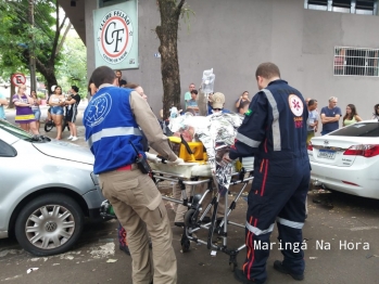 foto de Motorista cruza preferencial e atinge motociclista em Maringá