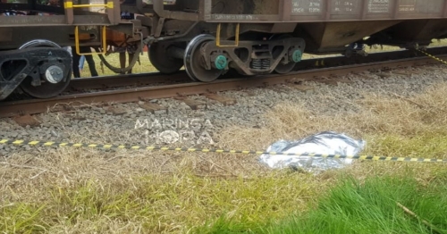 Idoso morre atropelado na linha de trem em Sarandi