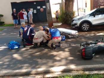 foto de Dois atropelamentos em Maringá e um em Sarandi envolvendo motocicletas