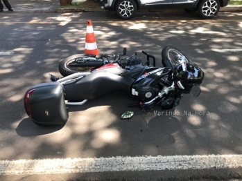 foto de Dois atropelamentos em Maringá e um em Sarandi envolvendo motocicletas