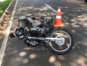 foto de Dois atropelamentos em Maringá e um em Sarandi envolvendo motocicletas