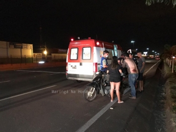 foto de Dois atropelamentos em Maringá e um em Sarandi envolvendo motocicletas