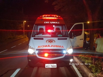 foto de Homem é socorrido inconsciente e com lesões graves após queda de moto em Maringá