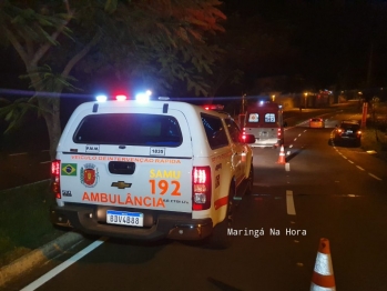 foto de Homem é socorrido inconsciente e com lesões graves após queda de moto em Maringá