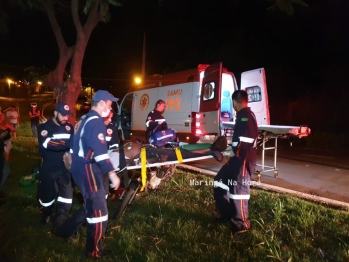 foto de Homem é socorrido inconsciente e com lesões graves após queda de moto em Maringá