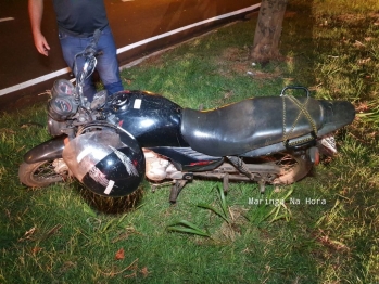 foto de Homem é socorrido inconsciente e com lesões graves após queda de moto em Maringá