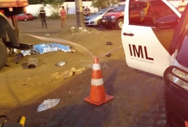 foto de Jovem morre após bater motocicleta na traseira de caminhão estacionado em Maringá