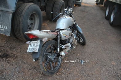 foto de Jovem morre após bater motocicleta na traseira de caminhão estacionado em Maringá