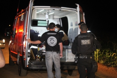 foto de Homem é baleado ao tentar jogar drogas e celulares para interior de presídio de Maringá