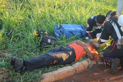 foto de Ciclista sofre ferimentos graves em acidente na PR-323