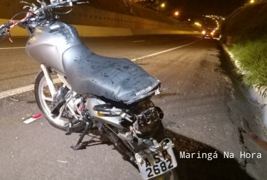 foto de Jovem morre após bater motocicleta na traseira de carro no Contorno Norte de Maringá