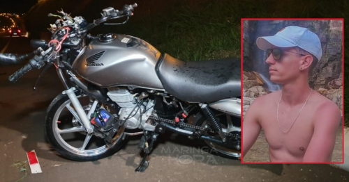 Jovem morre após bater motocicleta na traseira de carro no Contorno Norte de Maringá