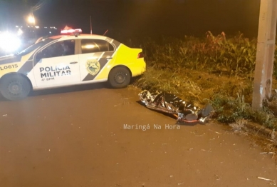 foto de Sarandi; motociclista morre ao bater moto em poste