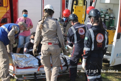 foto de Jovem fica gravemente ferido após cair de pontilhão em Maringá