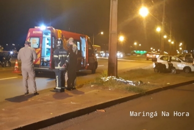 foto de Maringá; homem morre após bater motocicleta em poste na Avenida Morangueira